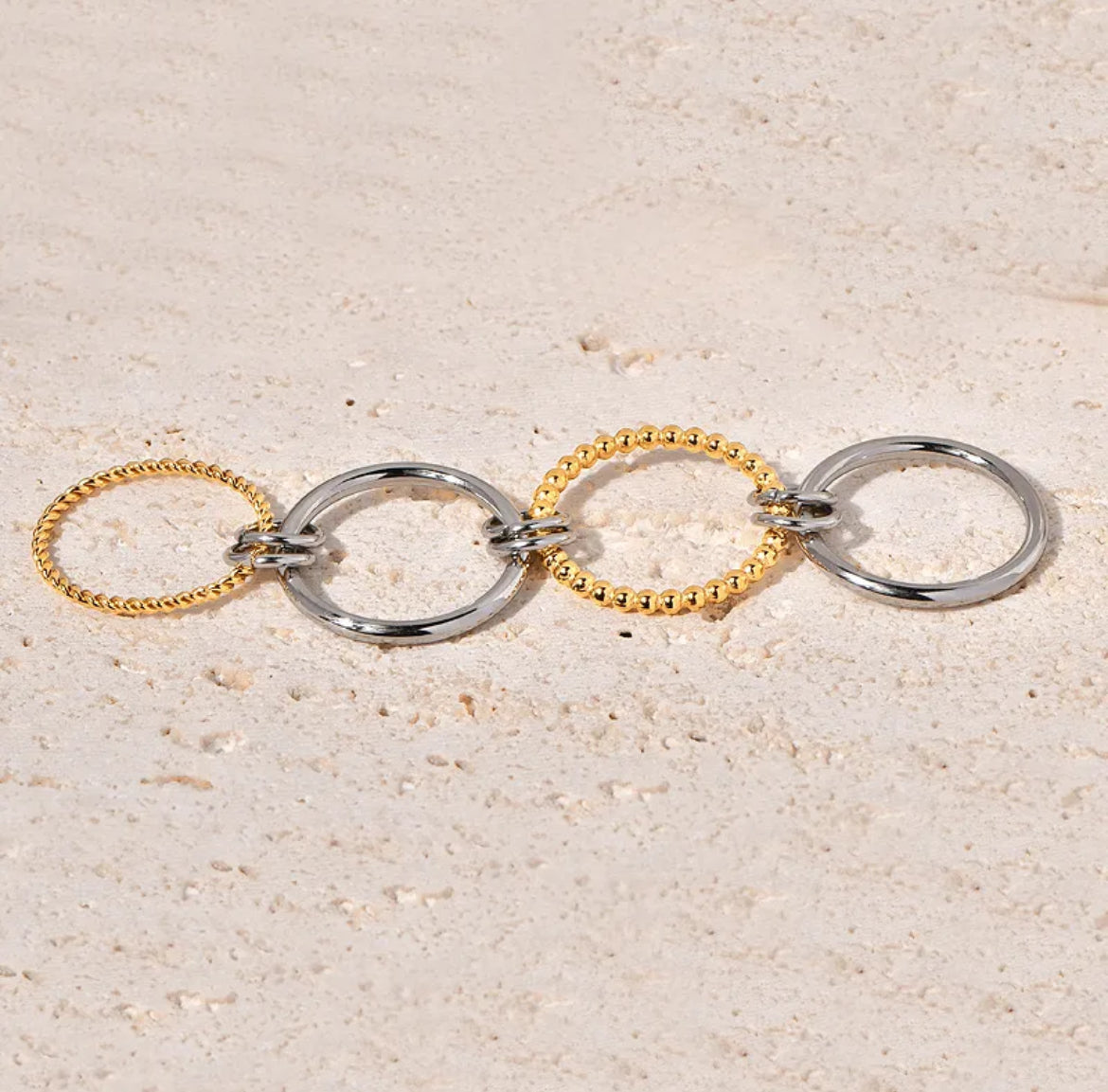 Multicolor Stainless Steel Ring