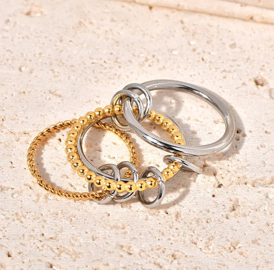 Multicolor Stainless Steel Ring