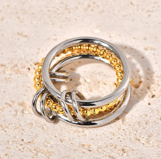 Multicolor Stainless Steel Ring